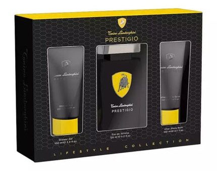 Tonino Lamborghini Prestigio EDT Spray 125ml + SG 100ml + ASL 100ml Set For Discount