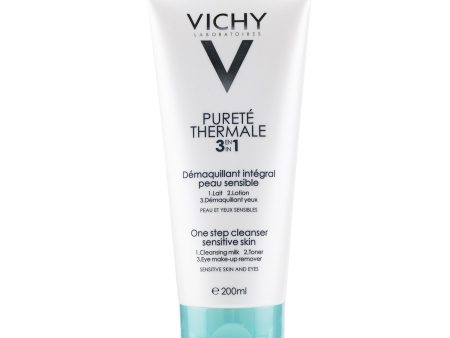 Vichy Purete Thermale 3 In 1 One Step Cleanser (For Sensitive Skin)  200ml 6.76ml Online now