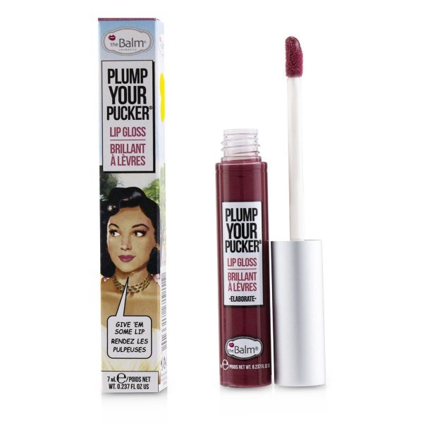 TheBalm Plum Your Pucker Lip Gloss - # Exaggerate  7ml 0.237oz Supply