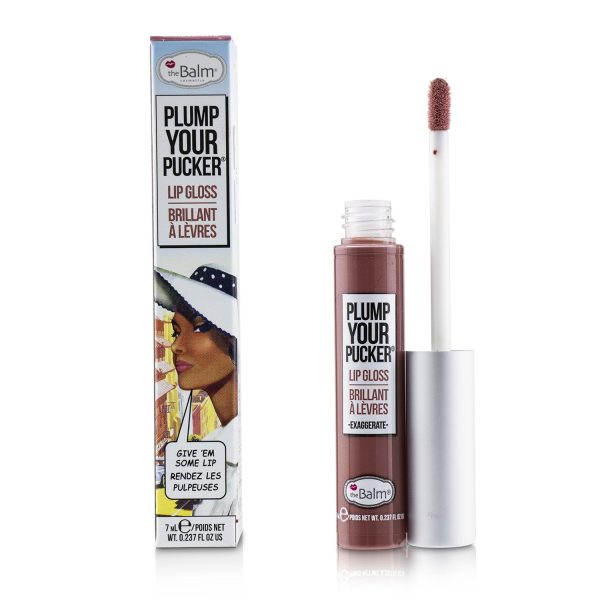 TheBalm Plum Your Pucker Lip Gloss - # Exaggerate  7ml 0.237oz Supply