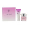 Versace Bright Crystal Coffret: Eau De Toilette Spray 90ml 3oz + Perfumed Body Lotion 100ml 3.4oz  2pcs For Sale