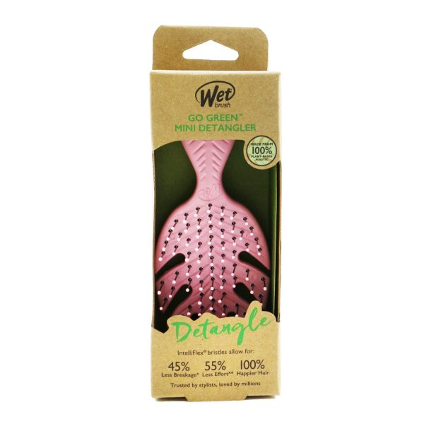 Wet Brush Go Green Mini Detangler - # Pink  1pc Cheap