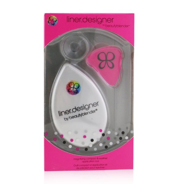 BeautyBlender Liner Designer (1x Eyeliner Application Tool, 1x Magnifying Mirror Compact, 1x Suction Cup) - Pro (White)  3pcs Online