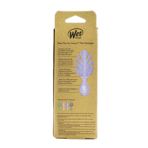 Wet Brush Go Green Mini Detangler - # Purple  1pc For Cheap