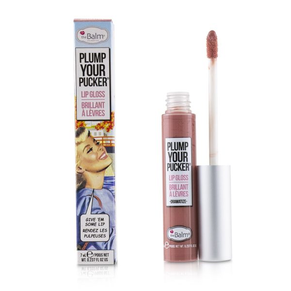 TheBalm Plum Your Pucker Lip Gloss - # Exaggerate  7ml 0.237oz Supply