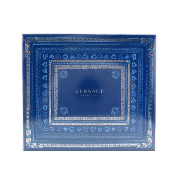 Versace Eau Fraiche Coffret: Eau De Toilette Spray 100ml 3.4oz + Bath&Shower Gel 150ml 5oz + Eau De Toilette Spray 10ml 0.3oz  3pcs Online Sale