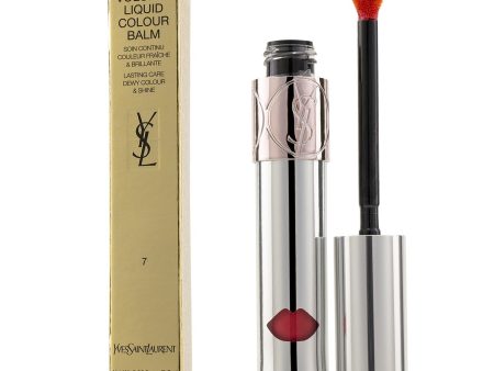 Yves Saint Laurent Volupte Liquid Colour Balm - # 7 Grab Me Red  6ml 0.2oz For Discount