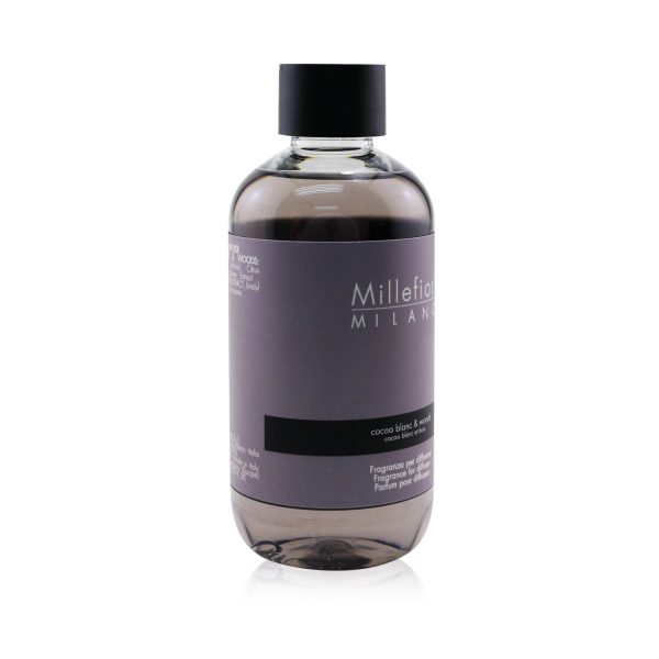 Millefiori Natural Fragrance Diffuser Refill - Cocoa Blanc & Woods  250ml 8.45oz Online now