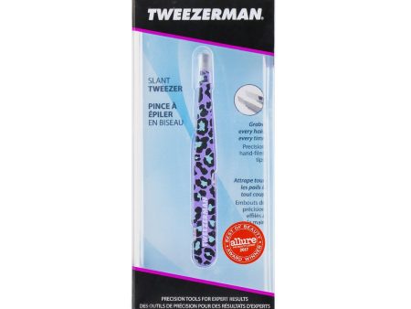 Tweezerman Slant Tweezer (Pattern Prints) - Animal Print  Purple Leopard Online Sale