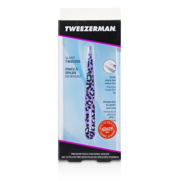 Tweezerman Slant Tweezer (Pattern Prints) - Animal Print  Purple Leopard Online Sale