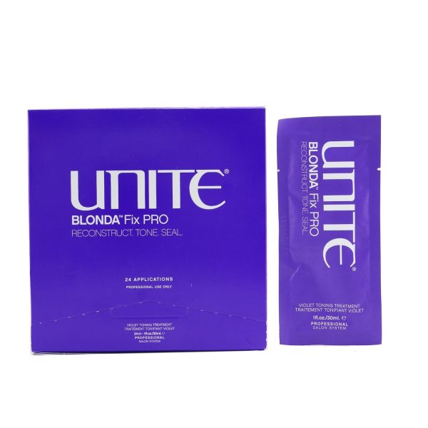 Unite BLONDA Fix PRO Violet Toning Treatment (Salon Product)  24x30ml 1oz Online Sale