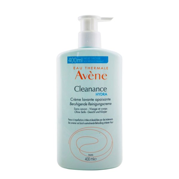 Avene Cleanance HYDRA Soothing Cleansing Cream  400ml 13.3oz on Sale