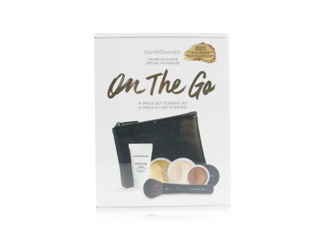 BareMinerals On The Go 6 Piece Get Started Kit (1x Primer, 1x Foundation 1x Mineral Veil, 1x All Over Face Color) - # Medium Beige 12  5pcs+1clutch on Sale