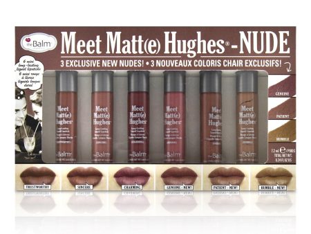 TheBalm Meet Matt(e) Hughes 6 Mini Long Lasting Liquid Lipsticks Kit  - Nude  6x1.2ml 0.04oz Online Hot Sale