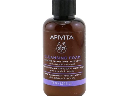 Apivita Cleansing Creamy Foam For Face & Eyes (Mini Size)  75ml 2.54oz on Sale