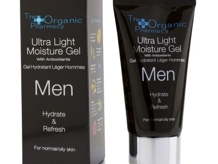 The Organic Pharmacy Men Ultra Light Moisture Gel - Hydrate & Refresh - For Normal & Oily Skin  75ml 2.5oz Hot on Sale