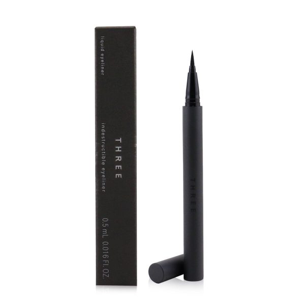 THREE Indestructible Eyeliner - # 01 Volcanic Ash Black  0.5ml 0.06oz Cheap