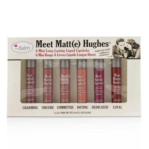 TheBalm Meet Matt(e) Hughes 6 Mini Long Lasting Liquid Lipsticks Kit - Vol. 12  6x1.2ml 0.04oz Hot on Sale