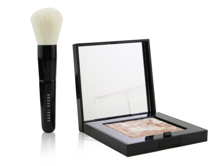 Bobbi Brown Highlighting Powder Set (1x Highlighting Powder + 1x Mini Face Brush) - #Pink Glow  2pcs Discount