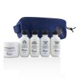 Baxter Of California Travel Starter Kit: Face Wash + Shave Formula + Moisturizer + Shave Balm + Shampoo + Bag  5pcs + 1 Bag Fashion