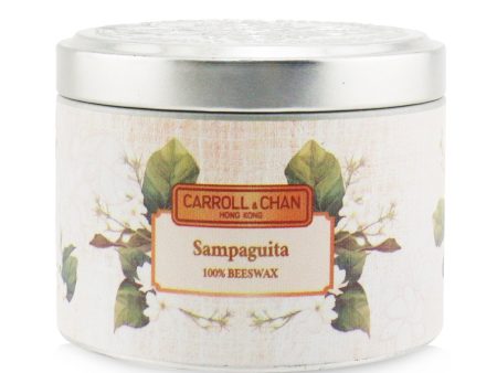 The Candle Company (Carroll & Chan) 100% Beeswax Tin Candle - Sampaguita  (8x6) cm Online Sale