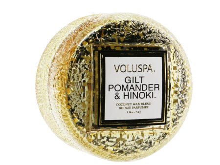 Voluspa Macaron Candle - Gilt Pomander & Hinoki  51g 1.8oz Fashion