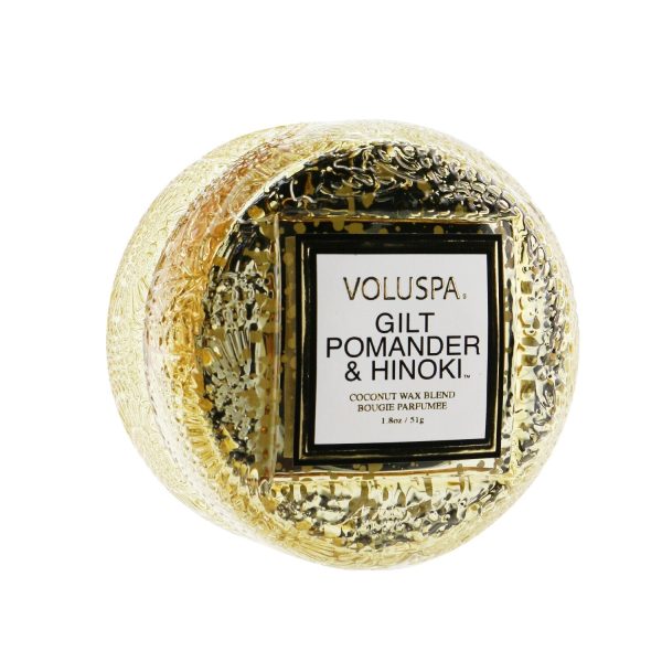 Voluspa Macaron Candle - Gilt Pomander & Hinoki  51g 1.8oz Fashion