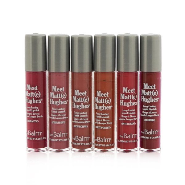 TheBalm Meet Matt(e) Hughes 6 Mini Long Lasting Liquid Lipsticks Kit - Vol. 12  6x1.2ml 0.04oz Hot on Sale