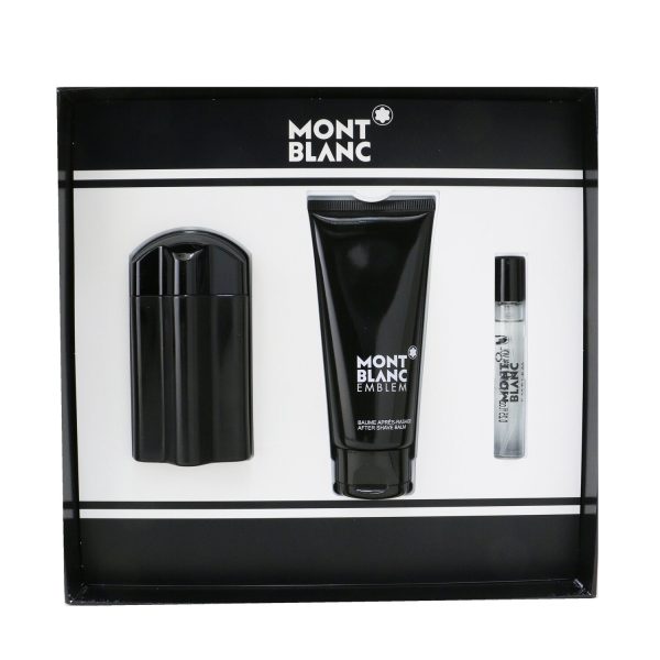 Montblanc Emblem Coffret: Eau De Toilette Spray 100ml 3.3oz + After Shave Balm 100ml 3.3oz + Eau De Toilette Spray 7.5ml 0.25oz  3pcs For Cheap