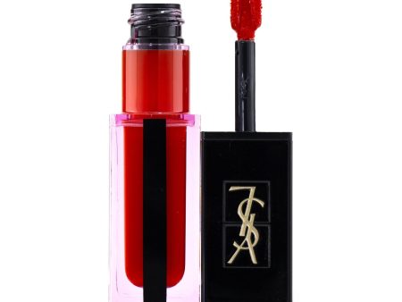 Yves Saint Laurent Rouge Pur Couture Vernis À Lèvres Water Stain - # 618 Wet Vermilion  5.9ml 0.20oz Hot on Sale