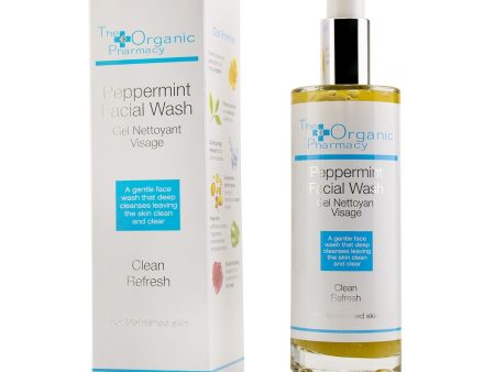 The Organic Pharmacy Peppermint Facial Wash - For Blemished Skin  100ml 3.3oz For Sale