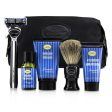 The Art Of Shaving The Four Elements of The Perfect Shave Set with Bag - Lavender: Pre Shave Oil + Shave Crm + A S Balm + Brush + Razor  5pcs+1Bag Online now