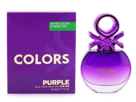 Benetton Colors Purple Eau De Toilette Spray  50ml 1.7oz Supply