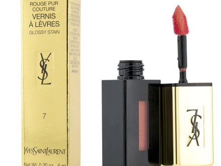 Yves Saint Laurent Rouge Pur Couture Vernis a Levres Glossy Stain - # 7 Corail Aquatique  6ml 0.2oz For Discount