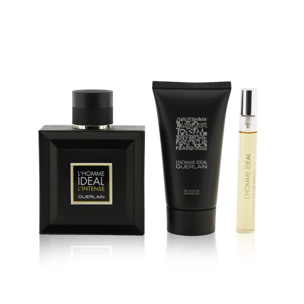 Guerlain L Homme Ideal L Intense Coffret: Eau De Parfum Spray 100ml 3.3oz + Eau De Parfum Spray 10ml 0.3oz + Shower Gel 75ml 2.5oz  3pcs Online now