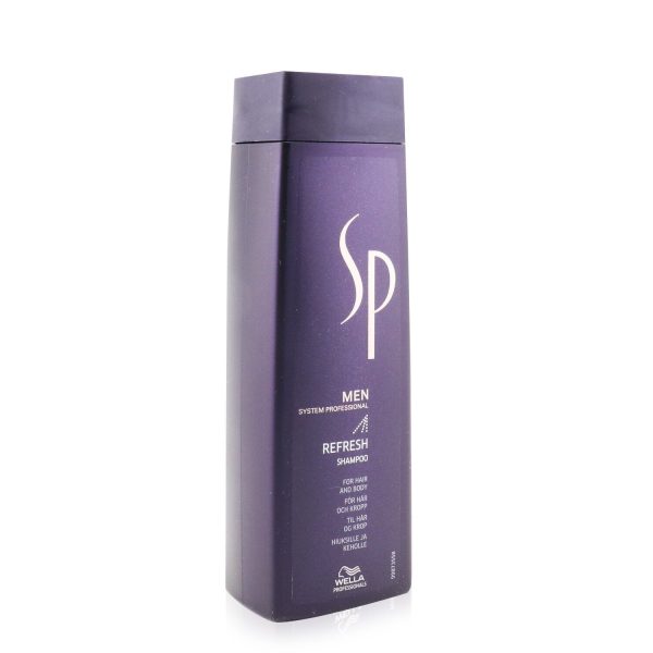 Wella SP Men Refresh Shampoo (For Hair and Body)  250ml 8.45oz Supply