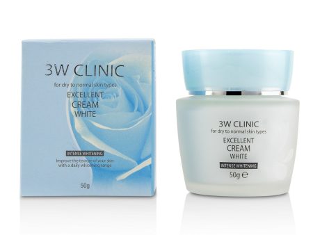 3W Clinic Excellent White Cream (Intensive Whitening) - For Dry to Normal Skin Types  50g 1.7oz Cheap