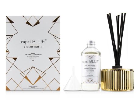 Capri Blue Gilded Muse Reed Diffuser - Dark Vanilla & Sandalwood  230ml 7.75oz on Sale