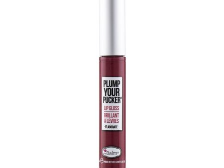 TheBalm Plum Your Pucker Lip Gloss - # Elaborate  7ml 0.237oz For Sale