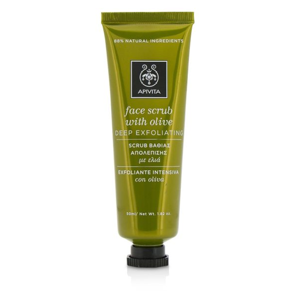 Apivita Face Scrub With Olive - Deep Exfoliating  50ml 1.82oz Online Sale