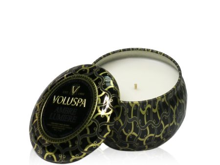 Voluspa Mini Tin Candle - Ambre Lumiere  113g 4oz For Sale