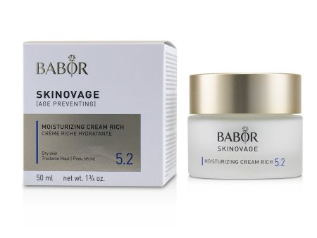 Babor Skinovage [Age Preventing] Moisturizing Cream Rich 5.2 - For Dry Skin  50ml 1.7oz Discount