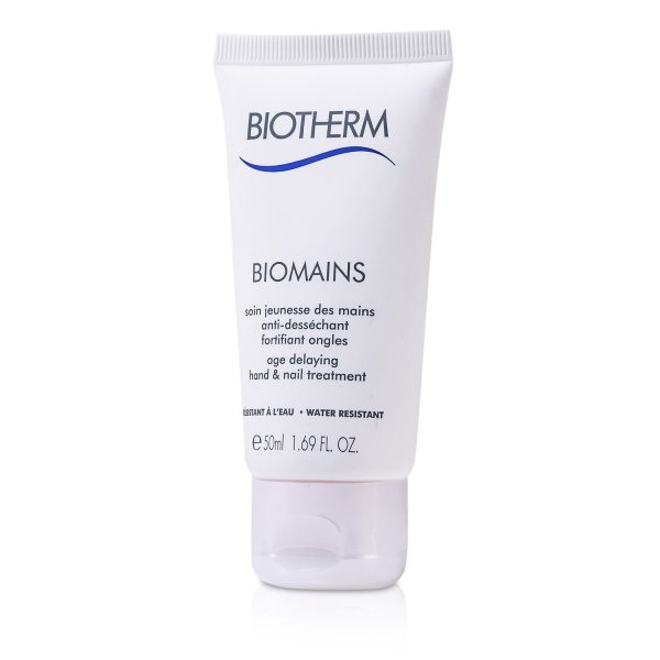 Biotherm Biomains Age Delaying Hand & Nail Treatment - Water Resistant  100ml 3.38oz Online now