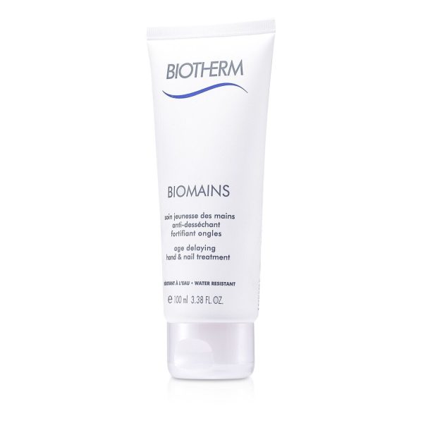 Biotherm Biomains Age Delaying Hand & Nail Treatment - Water Resistant  100ml 3.38oz Online now