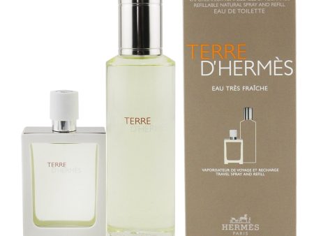 Hermes Terre D Hermes Eau Tres Fraiche Coffret: Eau De Toilette Spray 30ml 1oz + Refill 125ml 4.2oz  2pcs Fashion