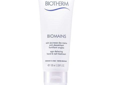 Biotherm Biomains Age Delaying Hand & Nail Treatment - Water Resistant  100ml 3.38oz Online now