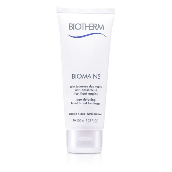 Biotherm Biomains Age Delaying Hand & Nail Treatment - Water Resistant  100ml 3.38oz Online now