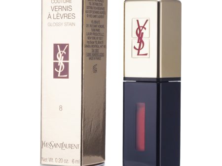 Yves Saint Laurent Rouge Pur Couture Vernis a Levres Glossy Stain - # 8 Orange De Chine  6ml 0.2oz Online Hot Sale