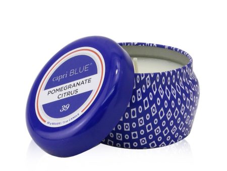 Capri Blue Blue Mini Tin Candle - Pomegranate Citrus  85g 3oz Online Hot Sale