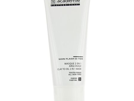 Academie Clay To Oil 2 in 1 Mask - For All Skin Types (Salon Size)  200ml 6.7oz For Sale